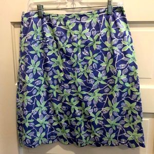 Lilly Pulitzer lady bug floral short cotton skirt